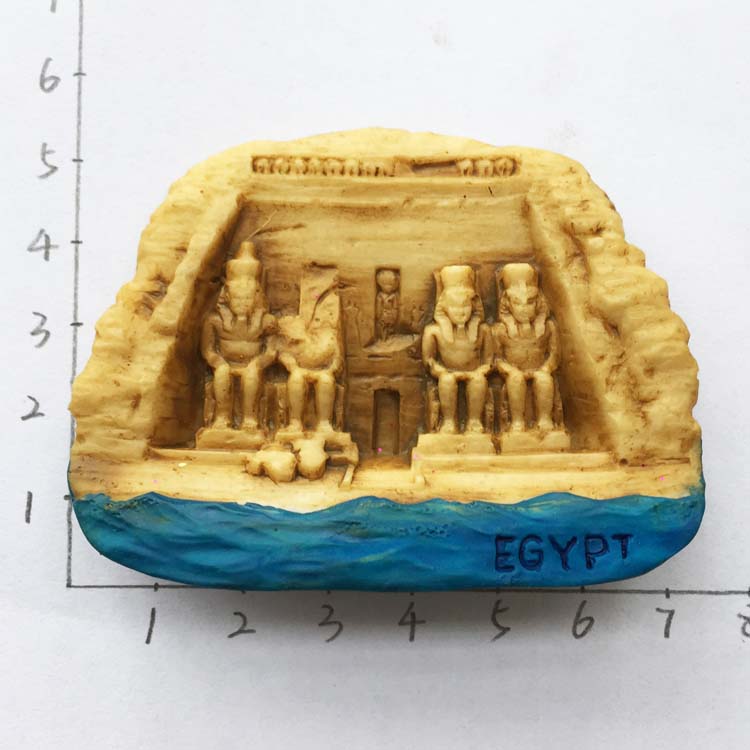 Egyptiske indretningsmagneter til kunsthåndværk 3d harpiks egypten turist køleskabsmagnet souvenir køkkentilbehør dekoration hjem: 1