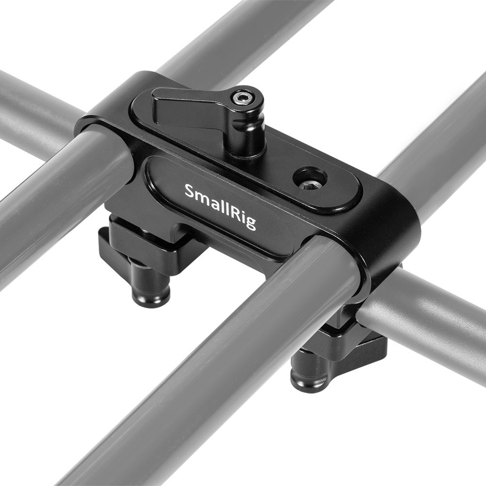 SmallRig DSLR Camera Shoulder Rig For 15mm Rail Support System 90° Double Rod Clamp Offset Rig for Handle Rig Attach 2374