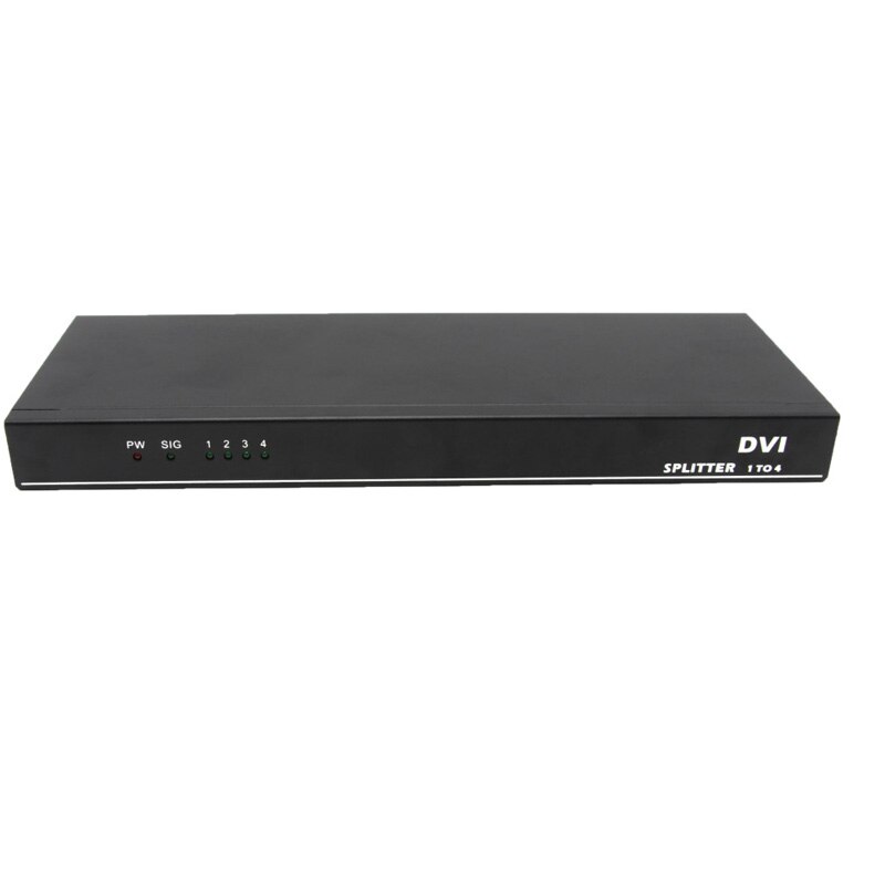 DVI Splitter 4 port DVI 1X4 Splitter DVi 1 in 4 out up to 4KX2K/30hz for PC laptop Monitor Projector