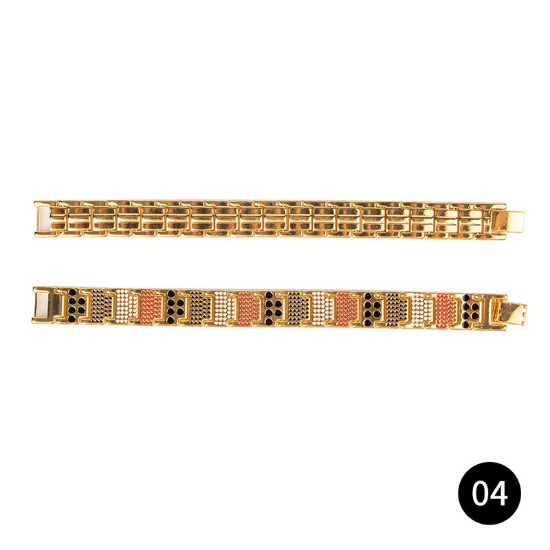 Pulsera magnética saludable para mujeres, brazaletes de magnetita con imanes de terapia de poder, joyería para el cuidado de la salud, inoxidable: Type3 04