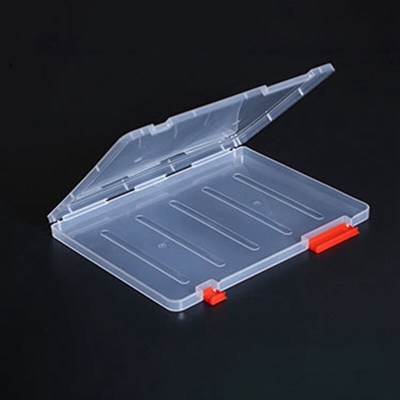 Portable Folder Plastic A4 File Storage Box Transparent Sorting File Box Office School Desktop File Storage Box