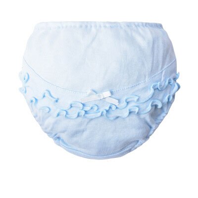 Peuter Baby Ondergoed Meisjes Slipje Kinderen 100% Katoen Onderbroek Pasgeboren Zomer Effen Kleur Broek Zuigeling Slips 0-2Year: blue 1PCS / 6-12M