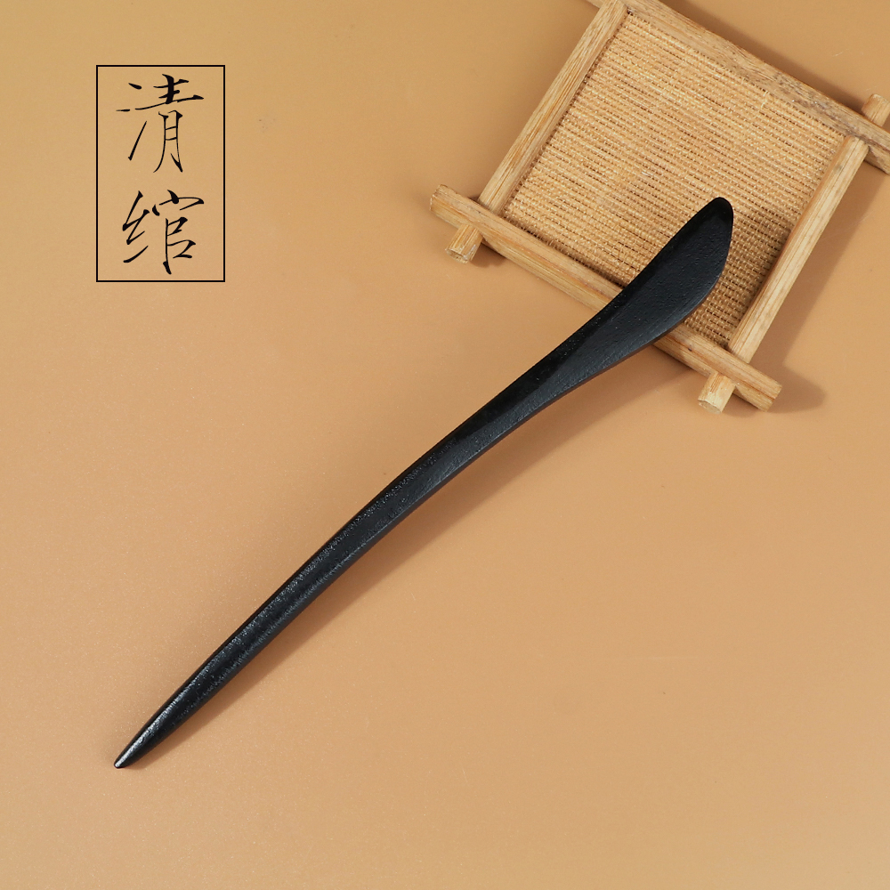 Horquilla de madera clásica y para mujer y niña, horquilla para el pelo sencilla china, palillos tradicionales, tenedor para el pelo, accesorios para la cabeza: YELLOW