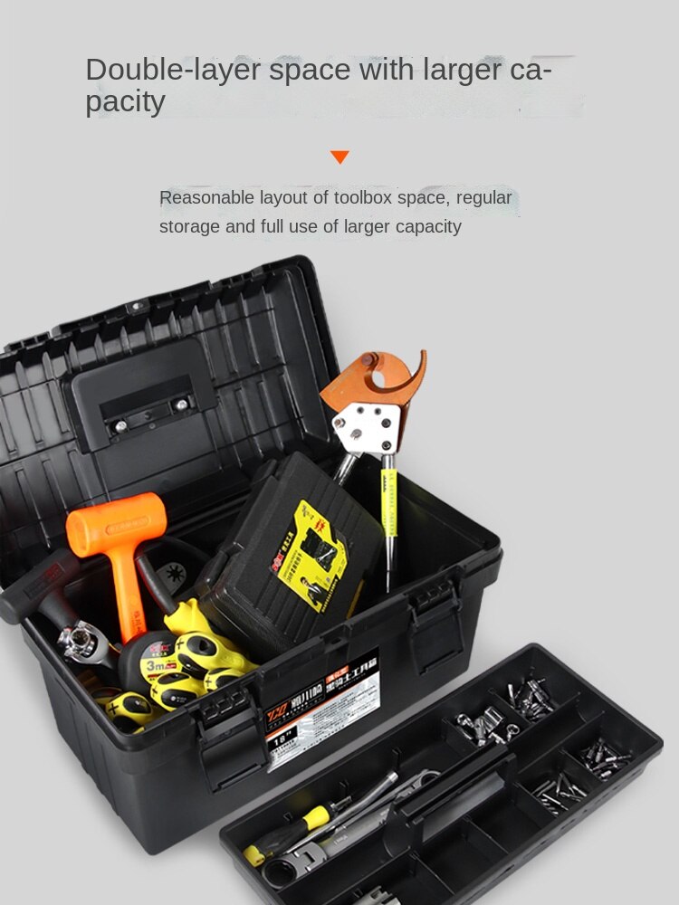 Portable Tool Box Mechanic Organizer Multifunctional Tool Box Large Workshop Werkzeugkoffer Tools Packaging XR1229