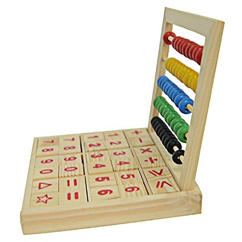 De Madera Montessori Para Aprender Matemáticas Con Números, Tarjetas