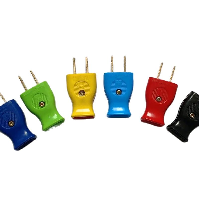 Prise de câble remplaçable en bakélite américaine, noir, jaune, bleu, rouge, blanc, 2 pôles, 15A, femelle, mâle, prise de fil américain, multiprise japonaise