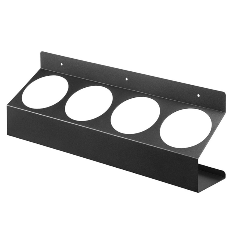 Solution stockage bombes aérosol noires, organisateur peinture polyvalent, porte-bouteille pulvérisation pour les