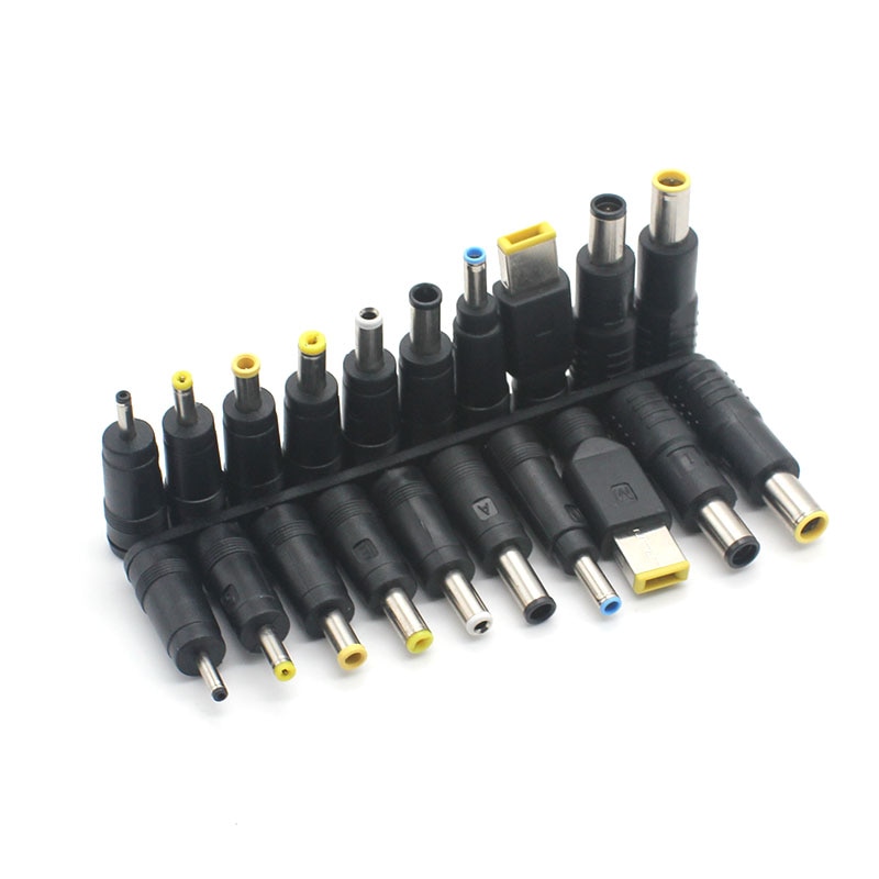 Anpwoo 10 stk/sæt universal til notebook laptop dc strømoplader forsyning adapter spidser stik stik til stik opladning