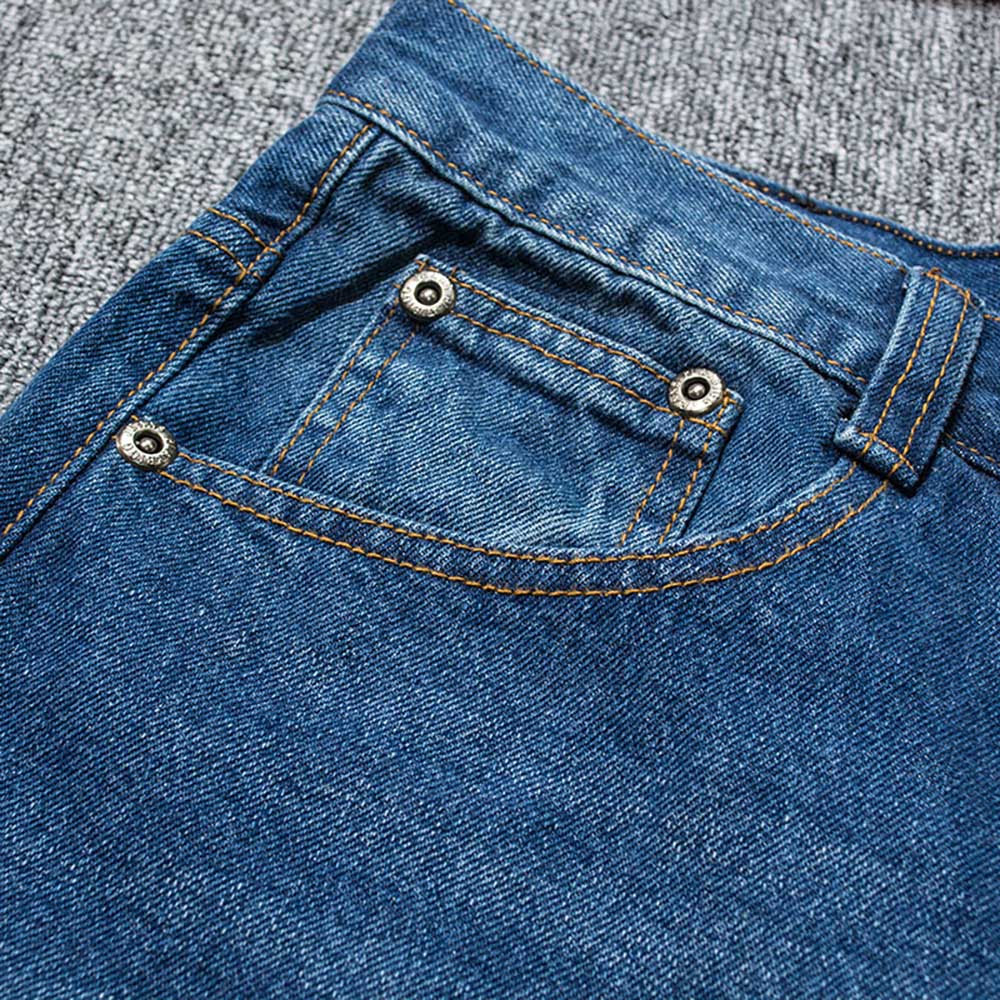 Harén de hip hop para hombres Casual Denim Pantalones suelto holgado Pantalones rectos azul de talla grande Streetwear Jeans ropa para hombres