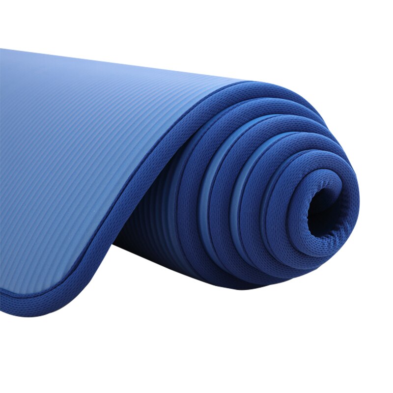 10Mm Extra Dikke 183cmX61cm Yoga Matten Nrb Antislip Oefening Mat Voor Fitness Smaakloos Pilates Workout Gym Matten met Bandages