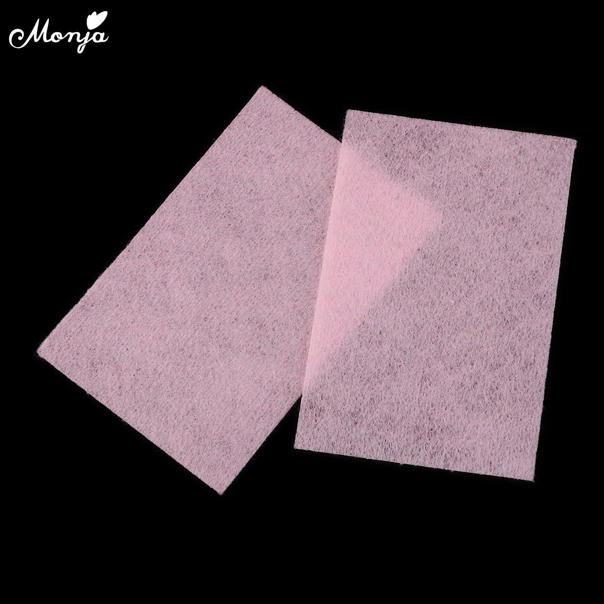 Monja 1000 stks/set Nail Art UV Gel Polish Remover Schoon Katoen Lint Pads Wraps Papier Doekjes Manicure Tool