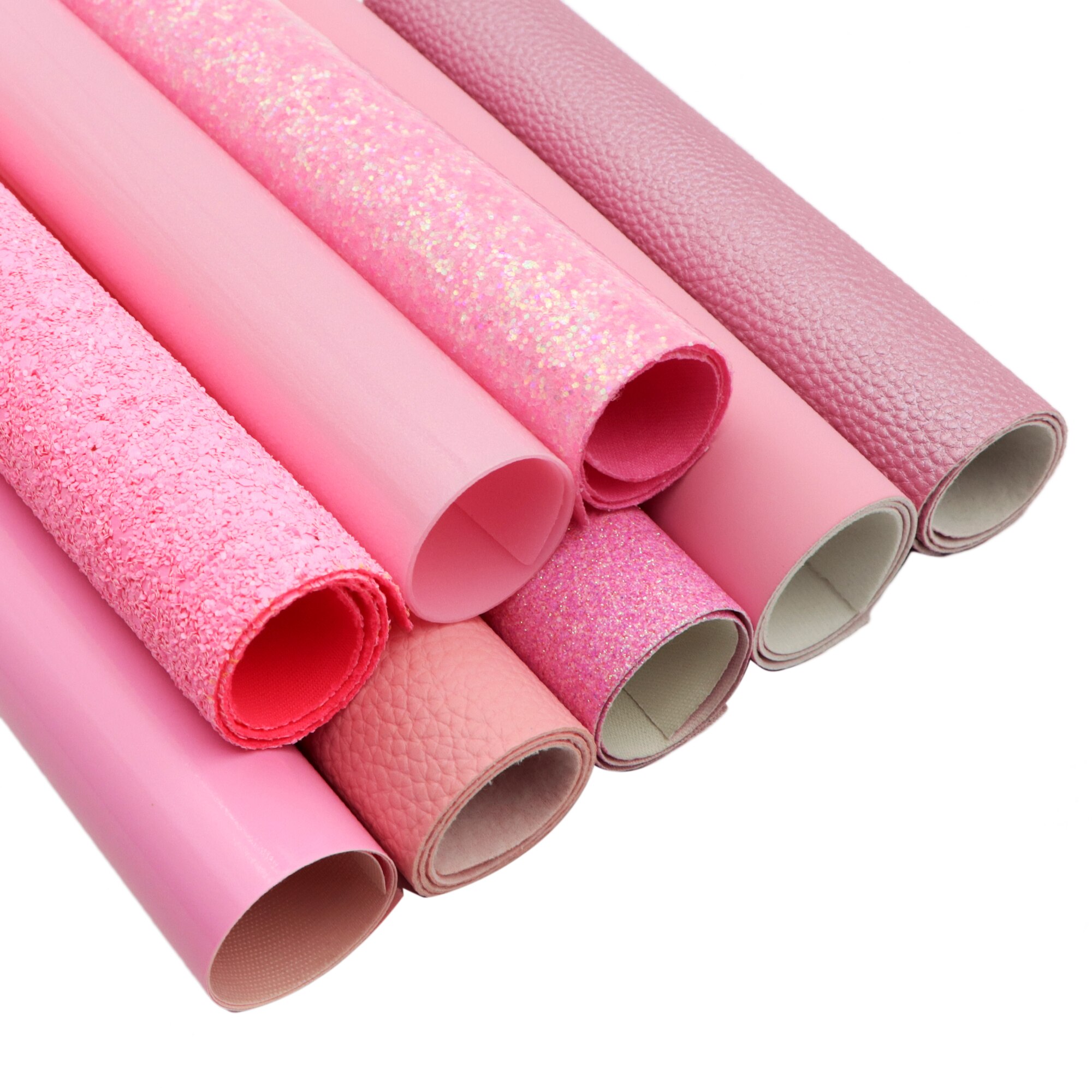 20*33cm Pink Faux Synthetic Leather Fabric For Bows Leather Crafts DIY Handmade Material,1Yc14880