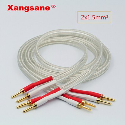 Xangsane SP-8525 OCC Silber-überzogene Hifi Lautsprecher Kabel Hohe Leistung Lautsprecher Verstärker Klang Anschluss linie: 2x1.5mm / 4 mt