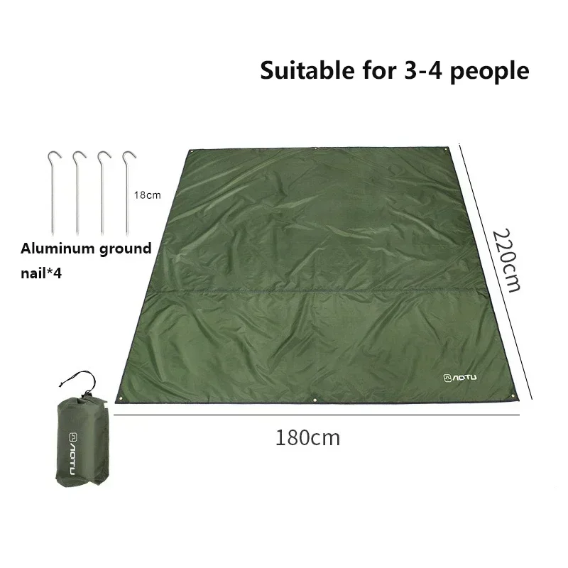 Tent Tarp Rain Sun Shade Hammocks Shelter Camping Survival Sun Shelter Picnic Awning Cover Waterproof Out Hiking Accessories: Yellow