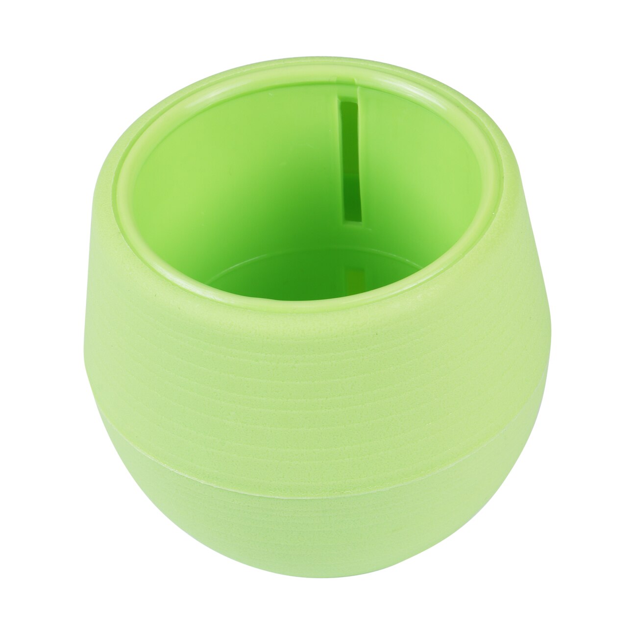Solid Mini Colourful Plastic Round Plastic Plant Flower Small Pot Garden Home Office Decor Planter: Green