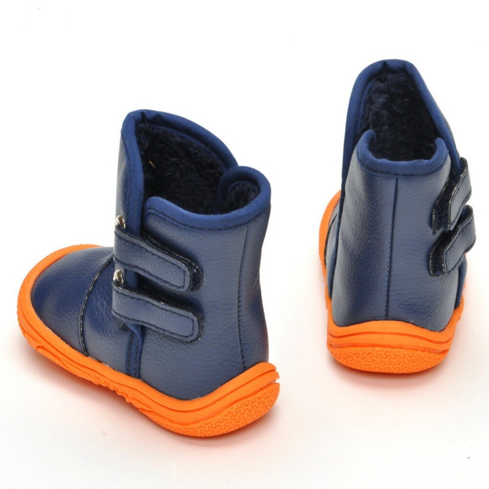 Lzsyc Kleinkind jungen Stiefel Magie Patch PU Hohe Rohr Stiefel Innen Plüsch warm nicht-Rutschig Stiefel Baby Schuhe kleinkind Warme Stiefel