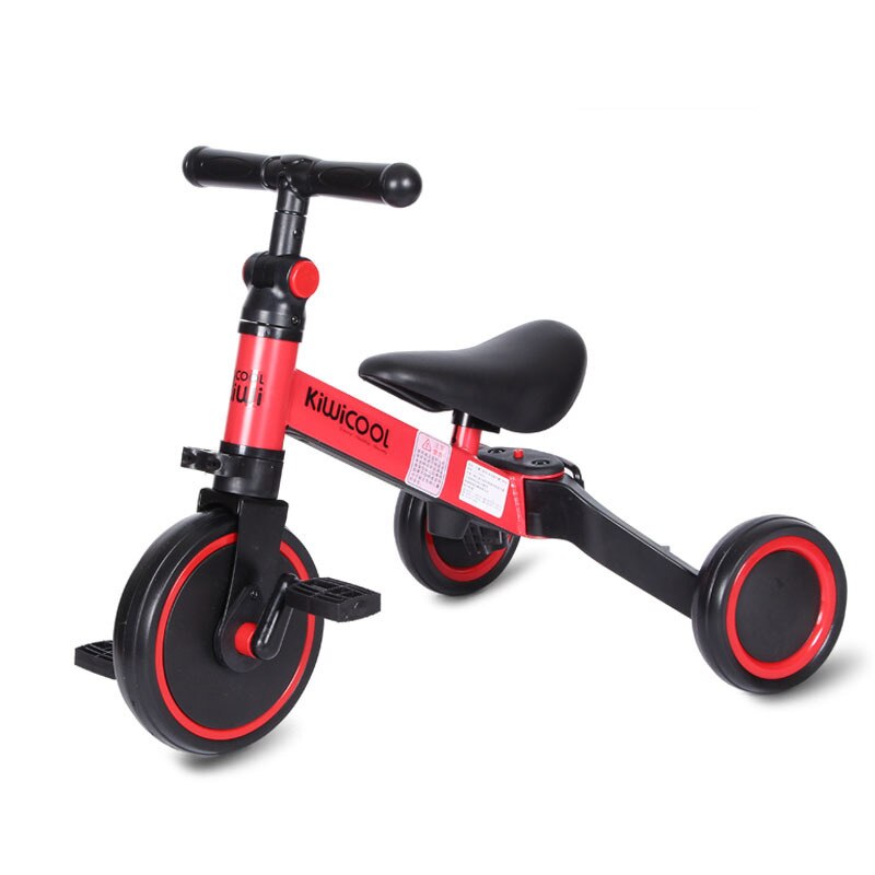 Drie-In-een Kinderen Driewieler Baby Scooter Opvouwbare Loopfiets Speelgoed Fiets 3 Wiel Fiets Baby fiets Peuter Auto