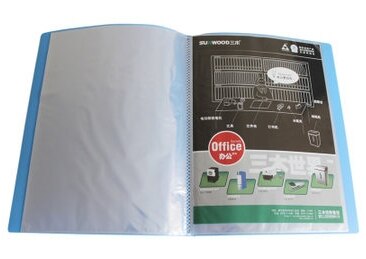 60 pages Information Booklet A4 page insert folders septum blue folders office supplies 1pcs/pack