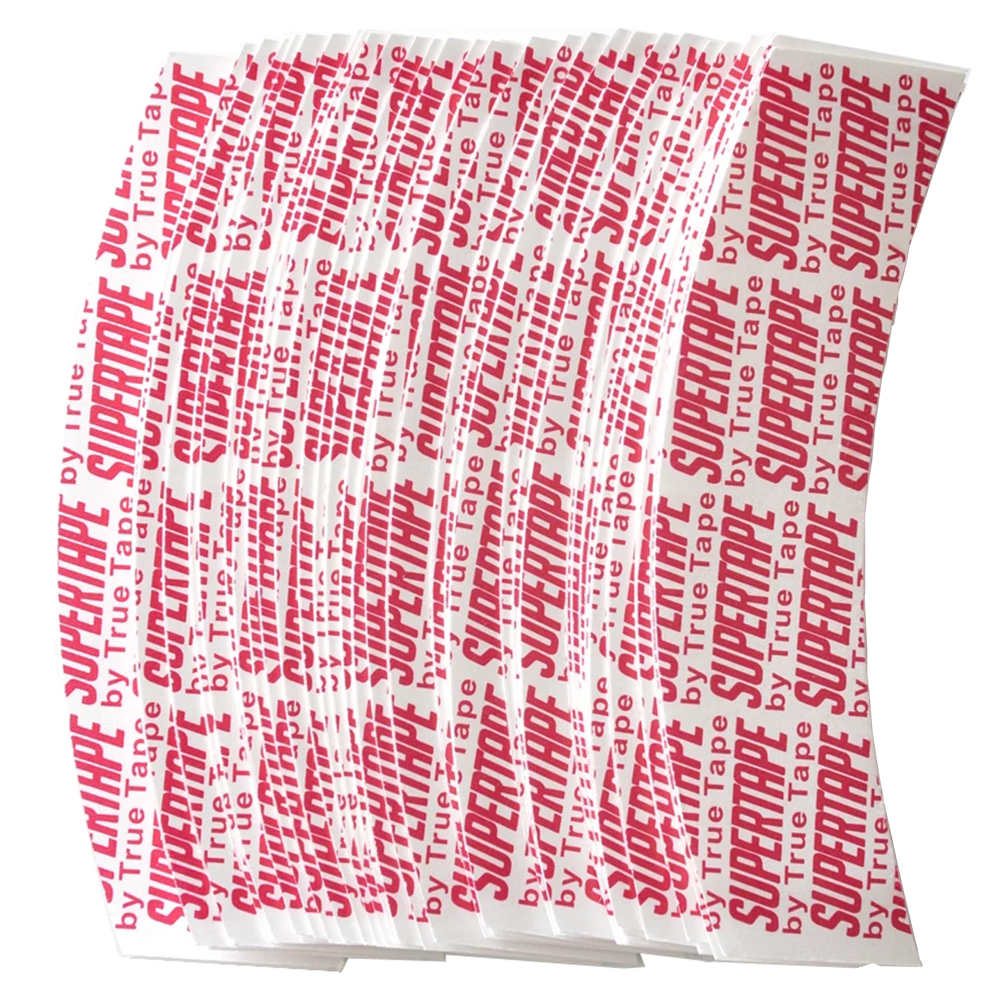 36 teile/los Gebogene doppelseitiges Klebeband Supertape Halten Spitze Perücke Klebstoff Für Toupet/Spitze Perücken: 36Stck rot  Briefe