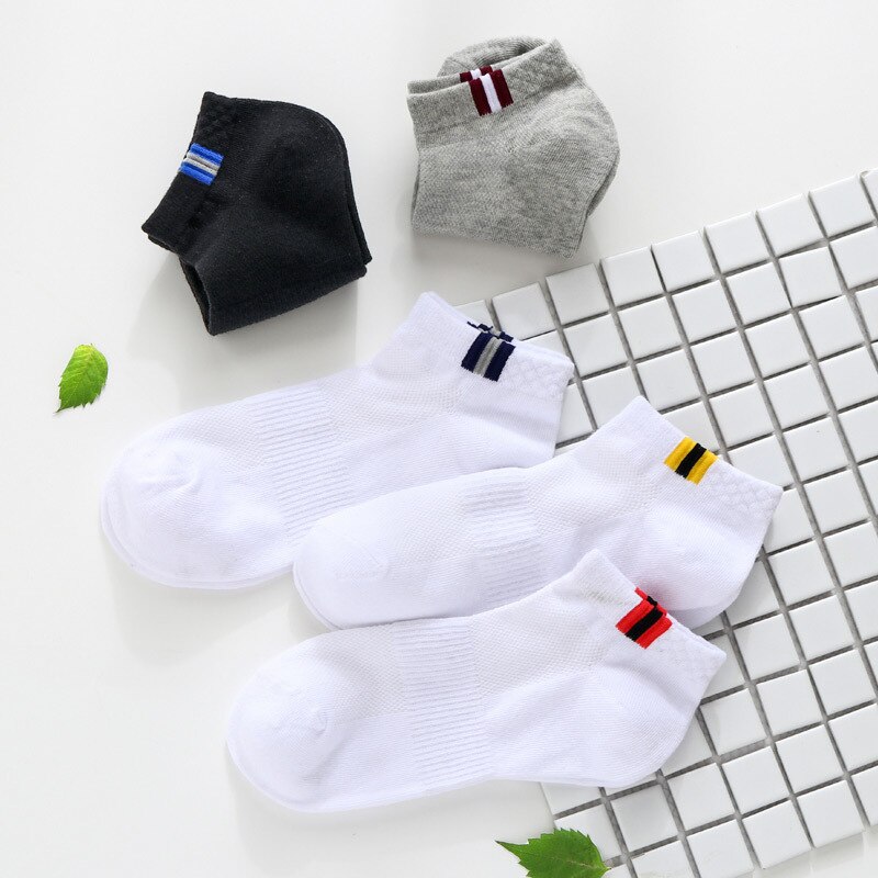 Casual männer Baumwolle Radfahren Socken Vier Jahreszeiten Stil Schiff Socken Niedrigen Hilfe Flacher Baumwolle Sport Socken