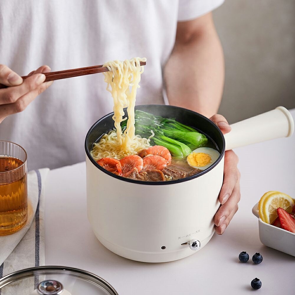 220V Multi Household Electric Cooking Machine Pot Non-stick Multi Cooker Hotpot 2 Gear Control EU/AU/UK/US Plug