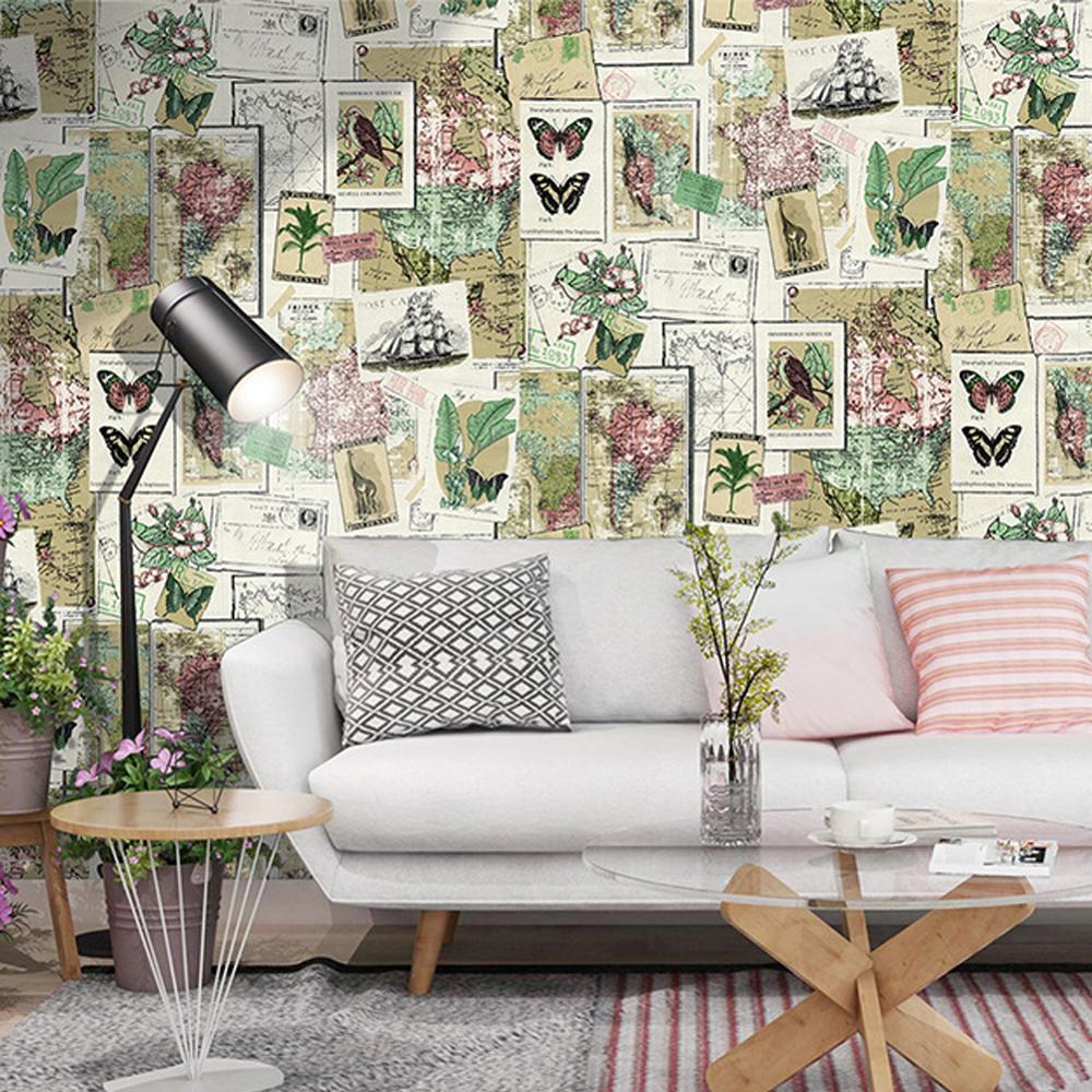 Waterdichte PVC Zelfklevend Vinyl Hout Behang Roll Voor Woonkamer Keuken Kinderkamer Slaapkamer Muren: F