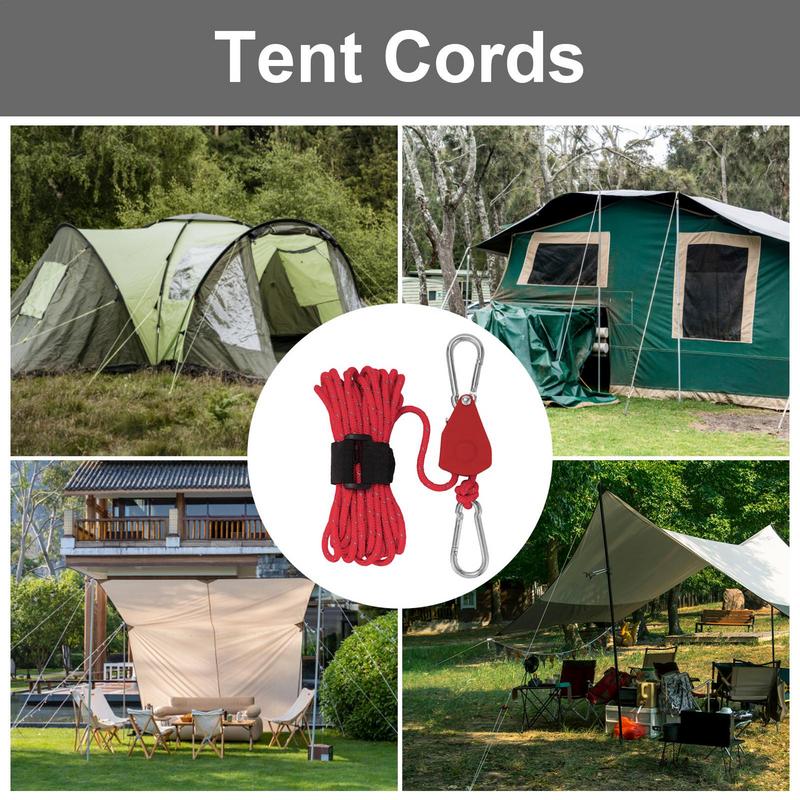Zelt Kerl Seile Camping Schnur Riemens cheibe System verstellbar reflektierende 4mm Zurr gurte Seil KleiderbüGel tragbare Zelt Führungs seil für Höhle Außenbereich