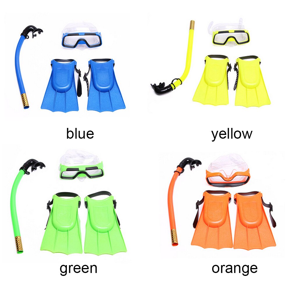Masque de plongée en apnée pour enfants, ensemble de palmes avec masque et tuba en PVC de , Sports aquatiques pour enfants