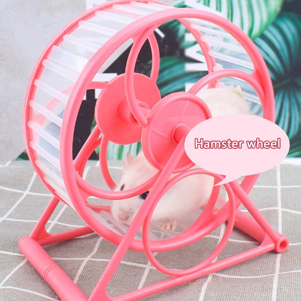 Pet Wheel Toy Play With holder Plastic Rodent Hamster Exercise useful Toy Jogging training P6H2