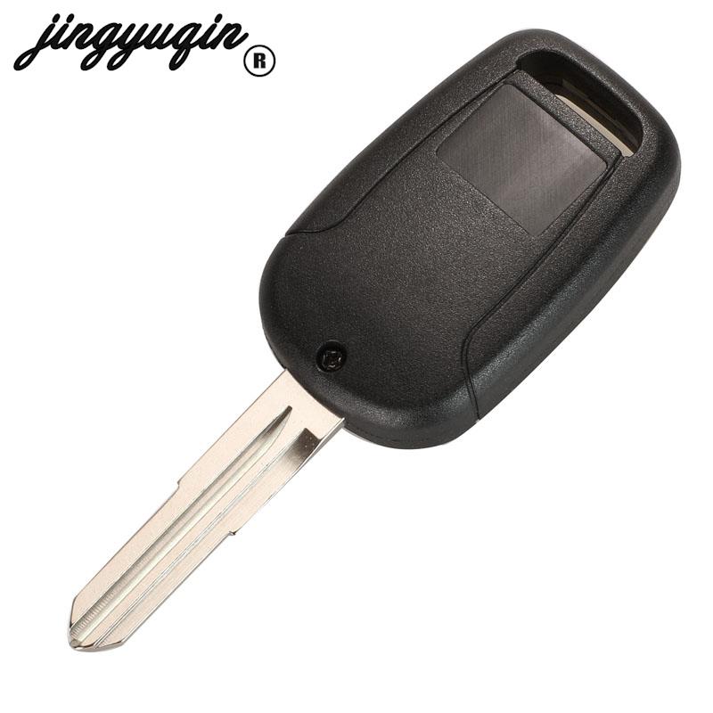 Jingyuqin-Coque de clé à distance intelligente pour Chevrolet Captiva, 2/3 boutons, porte-clés avec lame, remplacement de boîtier automatique