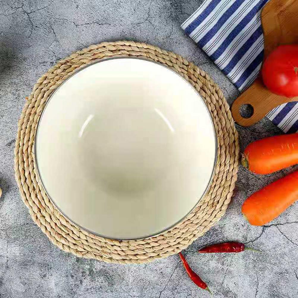 Durable Enamel Bowl Nostalgic Rice Basin Thickened Easy Clean Food Containers Enamel Basin