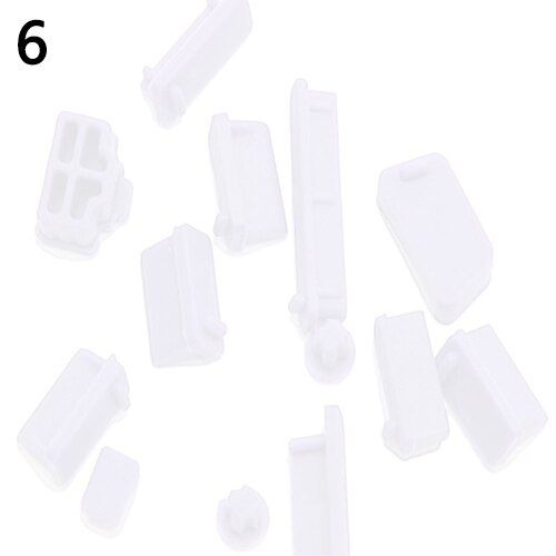 /Set Anti Dust Plug Voor Laptop Siliconen Cover Stopper Laptop stof plug laptop stofdicht usb stof plug Computer Accessoires: Transparent White