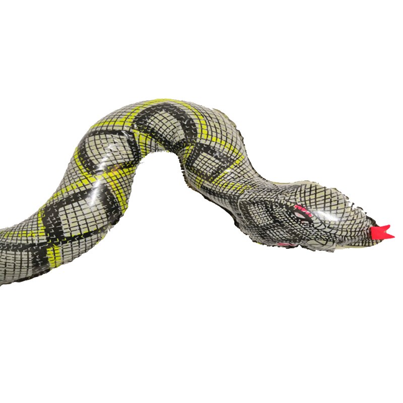 Super Long PVC Inflatable Snake Swimming pool Toy 110cm Inflatable Blow Up Snake Children Funny Inflatable Python Tricky Toy