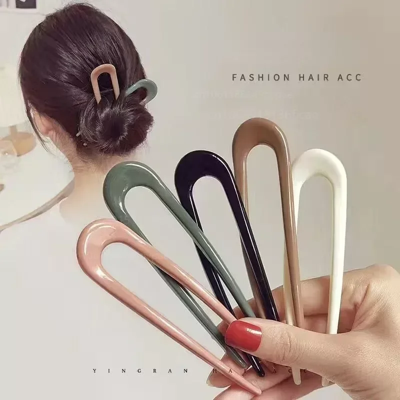 Accesorios para el cabello para mujeres y niñas, pinzas para el cabello, horquillas minimalistas en forma de U, accesorios para el cabello, horquilla