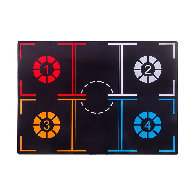 Tapis d'entraînement au pied de basket-Ball antidérapant, système d'entraînement régulier, accessoires auxiliaires de sport pour le contrôle du ballon avec un sac de transport