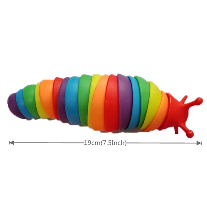 Juguete sensorial de Caracol Flexible para adulto, juguete antiestrés para Squirming Slug, autismo, para niños con autismo, descompresión