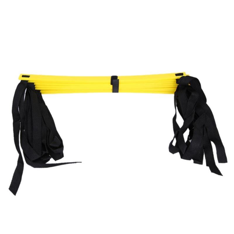 6/7/8/9/12/14 sprosse Nylon Straps Ausbildung Treppen Agilität Leitern Fußball Fußball tab Geschwindigkeit Leiter Sport Fitness Ausrüstung Heißer: 4m 7Rung Yellow