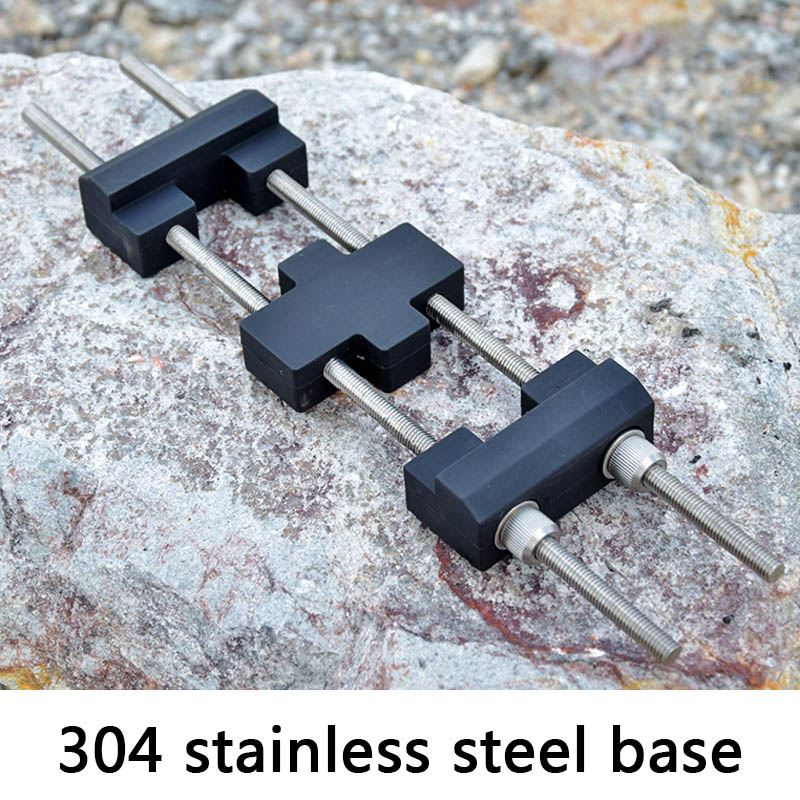 Titanium plating knife sharpener 400 1000 grit sharpening stone angle guide 304 stainless steel base: 304 base