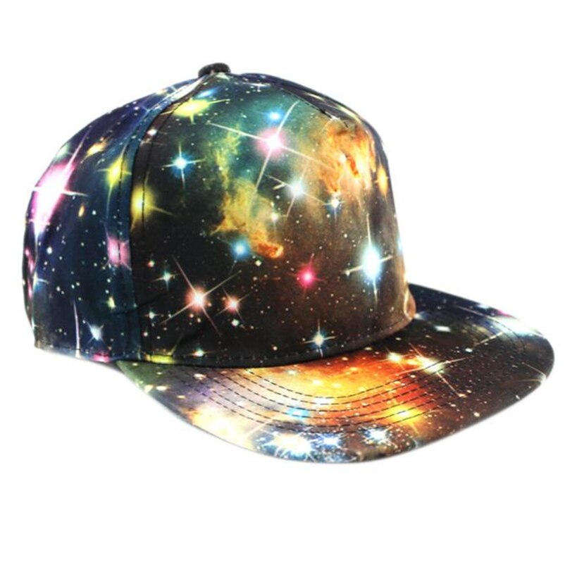 nueva galaxia cielo estrellado gorra de béisbol mujeres hombres hip-hop sombrero al aire libre Snapback gorra gorras planas Casual galaxy snapback