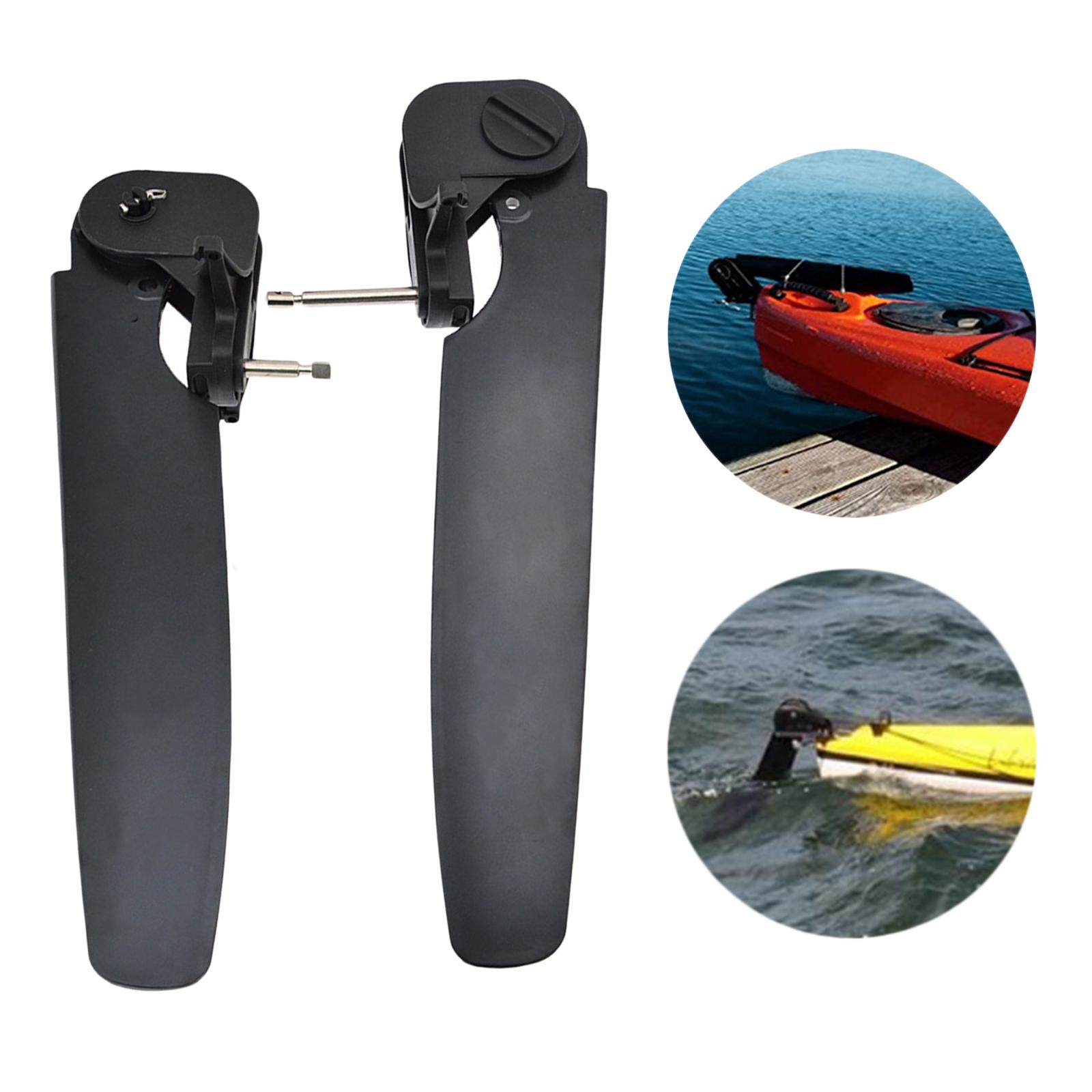 Nylon Kayak Boat Rudder Steering System Fixation Blade Accessories Black Direction Tackle for Ship Canoe Fishing Rear Tail Sea