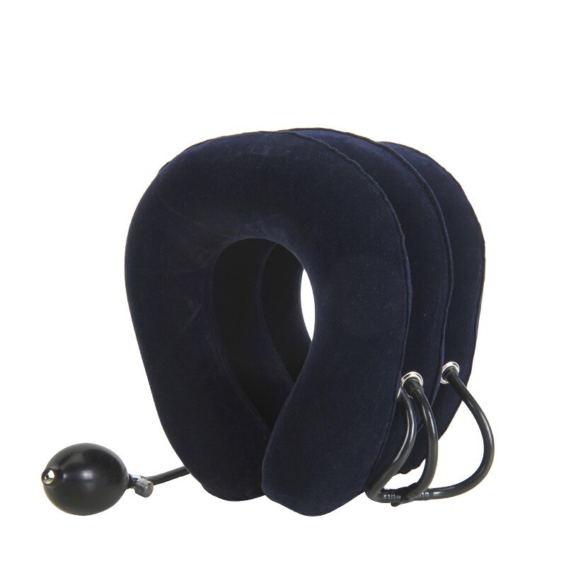 Collier Cervical gonflable à l&#39;air, Support de Traction du cou, oreiller de Massage, soulagement de la douleur, relaxation, soins de santé, civière de tête à traction cervicale la maison: inflatable pillow