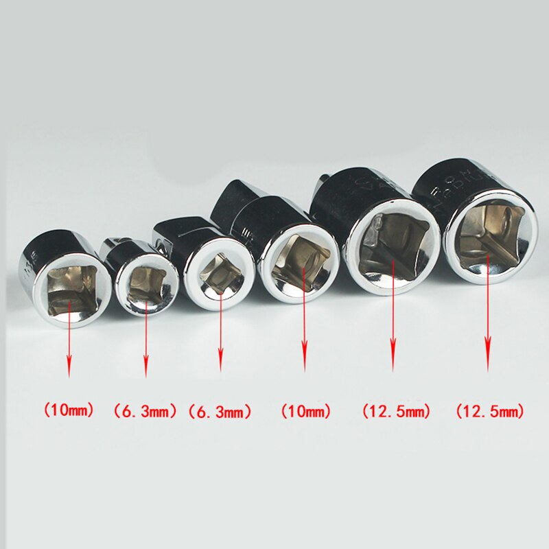 6.3mm Bottom Hole Connection Handle Socket Wrench 1/4 Dual Use Socket Wrench Extension Drill Bits Bar Hex Bit Set Power Tools