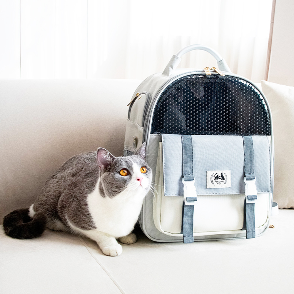 Cat Bag Foldable Cat Backpack Cat Bag Breathable Pet Backpack Out Portable Pet Bag Cat Travel Backpack: E