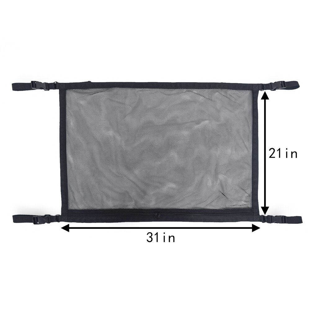 Car Ceiling Roof Interior Mesh Pocket Cargo Net Zipper Storage Bag 1 order