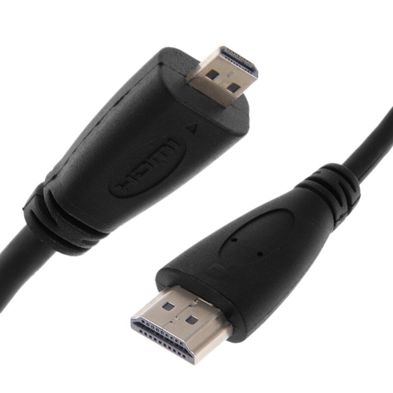 Ootdty hdmi naar micro kabel spiraaladapter spiraalkabel hoge snelheid converter adapter zwart 25-100cm