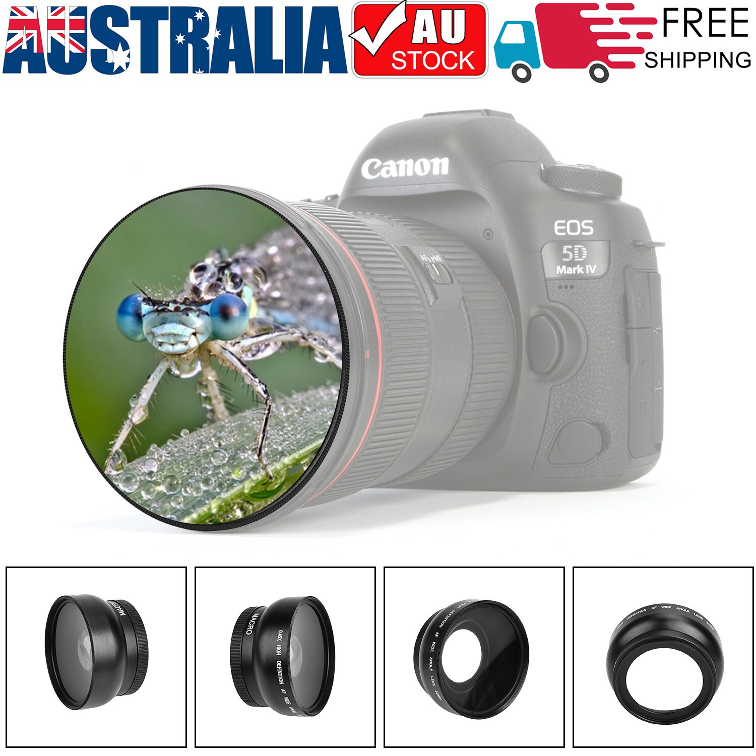 49/52/58/62/67/72Mm 0.45X Ultra Wide Fisheye Lens + Macro Lens phd Lens Circulaire Camera Lens Ultra Wide Fisheye Lens