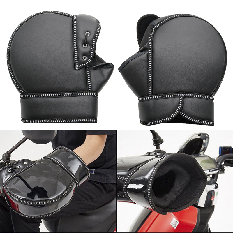 Motorcycle Gloves handlebar levers gloves Scooter Hand Bar Winter Gloves ATV Fur Mitts Motorbike Quad Bike Waterproof leg cover