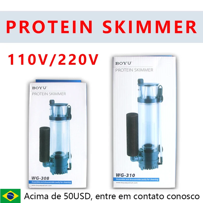 BOYU Eiwit Splitter Water Eiwit Skimmer Pump100-150L Marine Zoutwateraquarium Accessoires 220V WG-308 6W / WG-310 8W