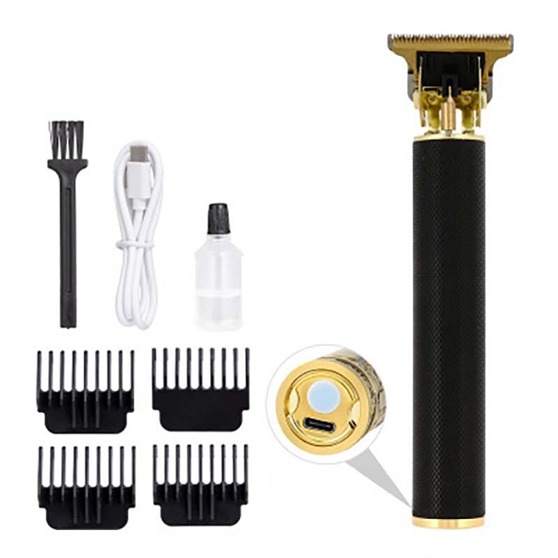Usb aparador de cabelo barbeiro corte de cabelo recarregável máquina de cortar cabelo sem fio homens máquina de corte de cabelo aparador de barba 1.5-4mm navalha barbeador: 04