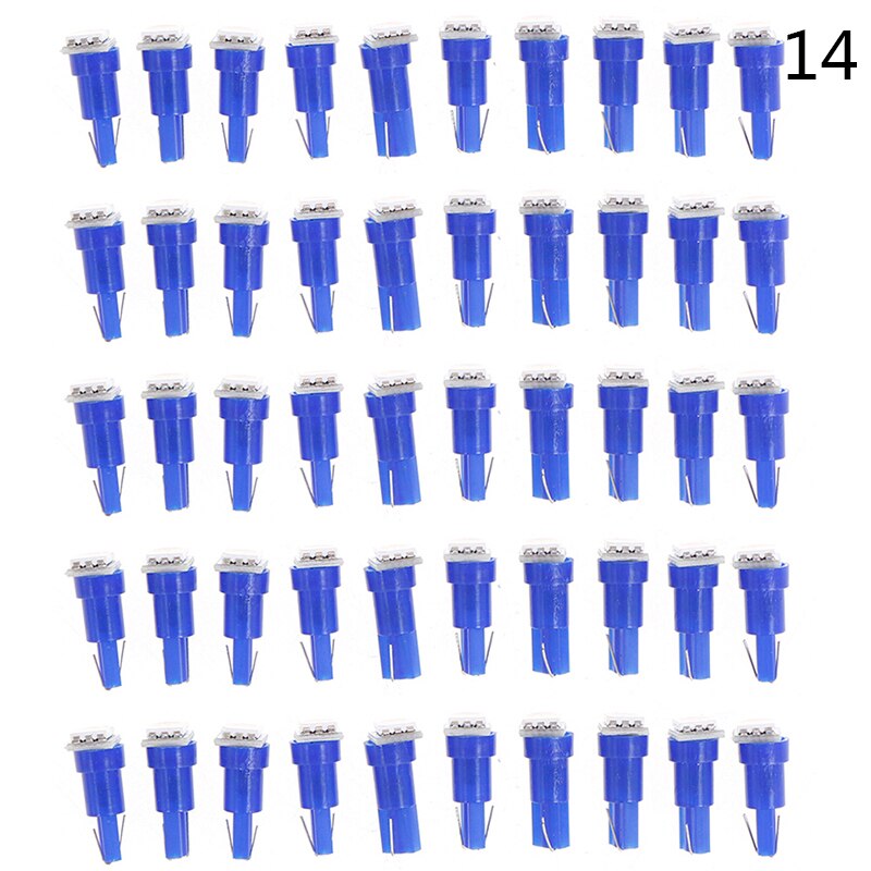 50Pcs Led T5 5050 Instrument Gloeilampen 24V Dc Led Car Auto Dashboards Gauge Lamp: A14